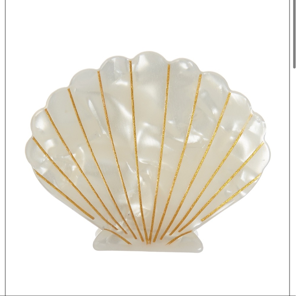 NEW Nova Small Shell Hair Clip Ivory